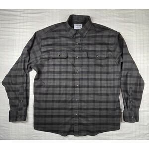 PONCHO Outdoors Mens The North Rim Western Plaid Flannel Regular Fit XL